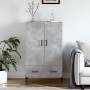 Concrete gray engineered wood tall sideboard 69.5x31x115 cm by vidaXL, Sideboards - Ref: Foro24-828248, Price: 94,99 €, Disco...