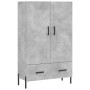 Aparador alto madera de ingeniería gris hormigón 69,5x31x115 cm de vidaXL, Aparadores - Ref: Foro24-828248, Precio: 93,99 €, ...