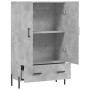 Aparador alto madera de ingeniería gris hormigón 69,5x31x115 cm de vidaXL, Aparadores - Ref: Foro24-828248, Precio: 93,99 €, ...