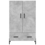 Aparador alto madera de ingeniería gris hormigón 69,5x31x115 cm de vidaXL, Aparadores - Ref: Foro24-828248, Precio: 93,99 €, ...