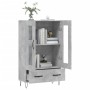 Aparador alto madera de ingeniería gris hormigón 69,5x31x115 cm de vidaXL, Aparadores - Ref: Foro24-828296, Precio: 81,89 €, ...