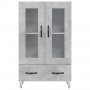 Aparador alto madera de ingeniería gris hormigón 69,5x31x115 cm de vidaXL, Aparadores - Ref: Foro24-828296, Precio: 81,89 €, ...