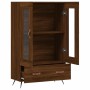 Tall sideboard engineered wood brown oak 69.5x31x115 cm by vidaXL, Sideboards - Ref: Foro24-828275, Price: 85,33 €, Discount: %