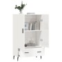 High glossy white engineered wood sideboard 69.5x31x115 cm by vidaXL, Sideboards - Ref: Foro24-828254, Price: 94,68 €, Discou...