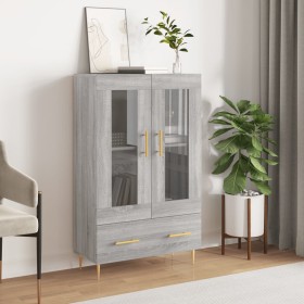 Sonoma gray engineered wood tall sideboard 69.5x31x115 cm by vidaXL, Sideboards - Ref: Foro24-828290, Price: 85,99 €, Discoun...