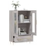 Aparador alto madera de ingeniería gris Sonoma 69,5x31x115 cm de vidaXL, Aparadores - Ref: Foro24-828290, Precio: 85,58 €, De...