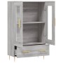 Aparador alto madera de ingeniería gris Sonoma 69,5x31x115 cm de vidaXL, Aparadores - Ref: Foro24-828290, Precio: 85,58 €, De...