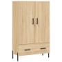 Aparador alto madera de ingeniería roble Sonoma 69,5x31x115 cm de vidaXL, Aparadores - Ref: Foro24-828247, Precio: 96,99 €, D...