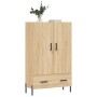 Aparador alto madera de ingeniería roble Sonoma 69,5x31x115 cm de vidaXL, Aparadores - Ref: Foro24-828247, Precio: 96,99 €, D...