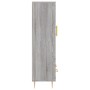 Aparador alto madera de ingeniería gris Sonoma 69,5x31x115 cm de vidaXL, Aparadores - Ref: Foro24-828290, Precio: 85,58 €, De...