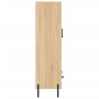 Aparador alto madera de ingeniería roble Sonoma 69,5x31x115 cm de vidaXL, Aparadores - Ref: Foro24-828247, Precio: 96,99 €, D...