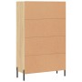 Aparador alto madera de ingeniería roble Sonoma 69,5x31x115 cm de vidaXL, Aparadores - Ref: Foro24-828247, Precio: 96,99 €, D...