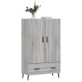 Tall Sonoma Gray Engineered Wood Sideboard 69.5x31x115 cm by vidaXL, Sideboards - Ref: Foro24-828258, Price: 90,98 €, Discoun...