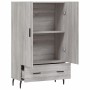 Aparador alto madera de ingeniería gris Sonoma 69,5x31x115 cm de vidaXL, Aparadores - Ref: Foro24-828258, Precio: 90,98 €, De...