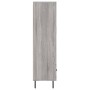 Tall Sonoma Gray Engineered Wood Sideboard 69.5x31x115 cm by vidaXL, Sideboards - Ref: Foro24-828258, Price: 90,98 €, Discoun...