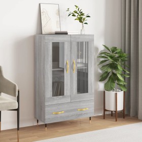 Sonoma gray engineered wood tall sideboard 69.5x31x115 cm by vidaXL, Sideboards - Ref: Foro24-828282, Price: 100,81 €, Discou...