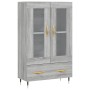 Aparador alto madera de ingeniería gris Sonoma 69,5x31x115 cm de vidaXL, Aparadores - Ref: Foro24-828282, Precio: 100,70 €, D...