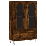 Aparador alto madera de ingeniería roble ahumado 69,5x31x115 cm de vidaXL, Aparadores - Ref: Foro24-828297, Precio: 84,16 €, ...