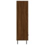 Tall sideboard engineered wood brown oak 69.5x31x115 cm by vidaXL, Sideboards - Ref: Foro24-828259, Price: 64,54 €, Discount: %