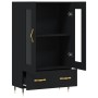 Aparador alto madera de ingeniería negro 69,5x31x115 cm de vidaXL, Aparadores - Ref: Foro24-828277, Precio: 105,37 €, Descuen...