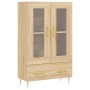 Aparador alto madera de ingeniería roble Sonoma 69,5x31x115 cm de vidaXL, Aparadores - Ref: Foro24-828287, Precio: 84,98 €, D...