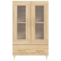 Aparador alto madera de ingeniería roble Sonoma 69,5x31x115 cm de vidaXL, Aparadores - Ref: Foro24-828287, Precio: 84,98 €, D...