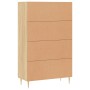 Aparador alto madera de ingeniería roble Sonoma 69,5x31x115 cm de vidaXL, Aparadores - Ref: Foro24-828287, Precio: 84,98 €, D...