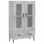 Aparador alto madera de ingeniería gris hormigón 69,5x31x115 cm de vidaXL, Aparadores - Ref: Foro24-828320, Precio: 71,27 €, ...