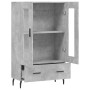 Aparador alto madera de ingeniería gris hormigón 69,5x31x115 cm de vidaXL, Aparadores - Ref: Foro24-828320, Precio: 71,27 €, ...