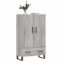 Aparador alto madera de ingeniería gris Sonoma 69,5x31x115 cm de vidaXL, Aparadores - Ref: Foro24-828266, Precio: 92,83 €, De...