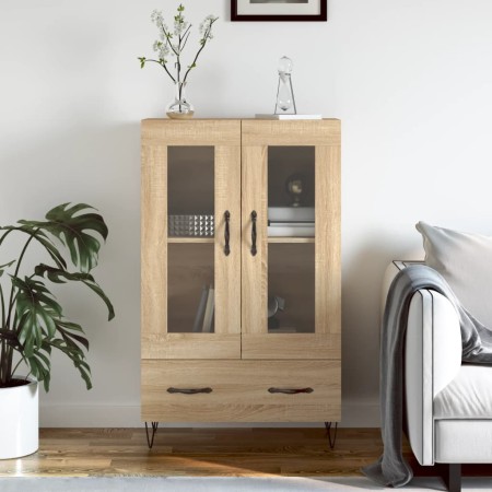 Tall Sonoma oak engineered wood sideboard 69.5x31x115 cm by vidaXL, Sideboards - Ref: Foro24-828295, Price: 82,29 €, Discount: %