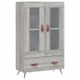 Aparador alto madera de ingeniería gris Sonoma 69,5x31x115 cm de vidaXL, Aparadores - Ref: Foro24-828274, Precio: 89,06 €, De...