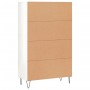 Aparador alto madera de ingeniería blanco brillo 69,5x31x115 cm de vidaXL, Aparadores - Ref: Foro24-828294, Precio: 89,82 €, ...