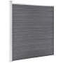 Valla de jardín de WPC gris 526x186 cm de vidaXL, Paneles de vallas - Ref: Foro24-3053226, Precio: 812,53 €, Descuento: %