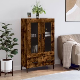 Tall sideboard engineered wood smoked oak 69.5x31x115 cm by vidaXL, Sideboards - Ref: Foro24-828305, Price: 87,99 €, Discount: %