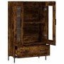 Aparador alto madera de ingeniería roble ahumado 69,5x31x115 cm de vidaXL, Aparadores - Ref: Foro24-828305, Precio: 87,47 €, ...