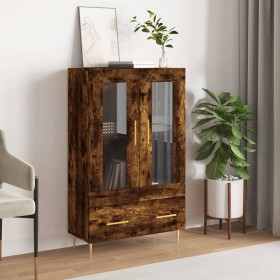 Aparador alto madera de ingeniería roble ahumado 69,5x31x115 cm de vidaXL, Aparadores - Ref: Foro24-828289, Precio: 61,99 €, ...