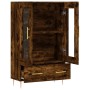 Aparador alto madera de ingeniería roble ahumado 69,5x31x115 cm de vidaXL, Aparadores - Ref: Foro24-828289, Precio: 61,13 €, ...