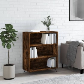 Engineered wood smoked oak bookshelf 69.5x32.5x90 cm by vidaXL, Bookcases and shelves - Ref: Foro24-828337, Price: 54,32 €, D...