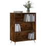 Regal aus geräucherter Eiche aus Holzwerkstoff 69,5x32,5x90 cm von vidaXL, Bücherregale und Regale - Ref: Foro24-828337, Prei...