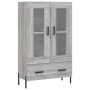 Aparador alto madera de ingeniería gris Sonoma 69,5x31x115 cm de vidaXL, Aparadores - Ref: Foro24-828314, Precio: 95,61 €, De...