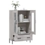 Aparador alto madera de ingeniería gris Sonoma 69,5x31x115 cm de vidaXL, Aparadores - Ref: Foro24-828314, Precio: 95,61 €, De...