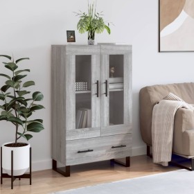 Tall Sonoma gray engineered wood sideboard 69.5x31x115 cm by vidaXL, Sideboards - Ref: Foro24-828330, Price: 75,99 €, Discoun...