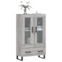 Aparador alto madera de ingeniería gris Sonoma 69,5x31x115 cm de vidaXL, Aparadores - Ref: Foro24-828330, Precio: 75,95 €, De...