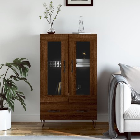 Tall sideboard engineered wood brown oak 69.5x31x115 cm by vidaXL, Sideboards - Ref: Foro24-828299, Price: 88,04 €, Discount: %