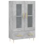 Aparador alto madera de ingeniería gris hormigón 69,5x31x115 cm de vidaXL, Aparadores - Ref: Foro24-828288, Precio: 84,05 €, ...