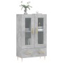 Aparador alto madera de ingeniería gris hormigón 69,5x31x115 cm de vidaXL, Aparadores - Ref: Foro24-828288, Precio: 84,05 €, ...