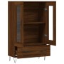 Aparador alto madera de ingeniería roble marrón 69,5x31x115 cm de vidaXL, Aparadores - Ref: Foro24-828299, Precio: 91,57 €, D...