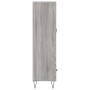 Tall Sonoma Gray Engineered Wood Sideboard 69.5x31x115 cm by vidaXL, Sideboards - Ref: Foro24-828298, Price: 88,04 €, Discoun...