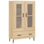 Aparador alto madera de ingeniería roble Sonoma 69,5x31x115 cm de vidaXL, Aparadores - Ref: Foro24-828319, Precio: 89,31 €, D...